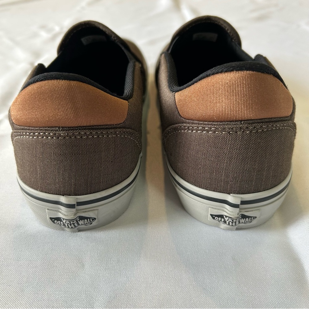 Vans Asher Deluxe Slip-on Shoe Sneaker Brown Size 9 US - Picture 6 of 9